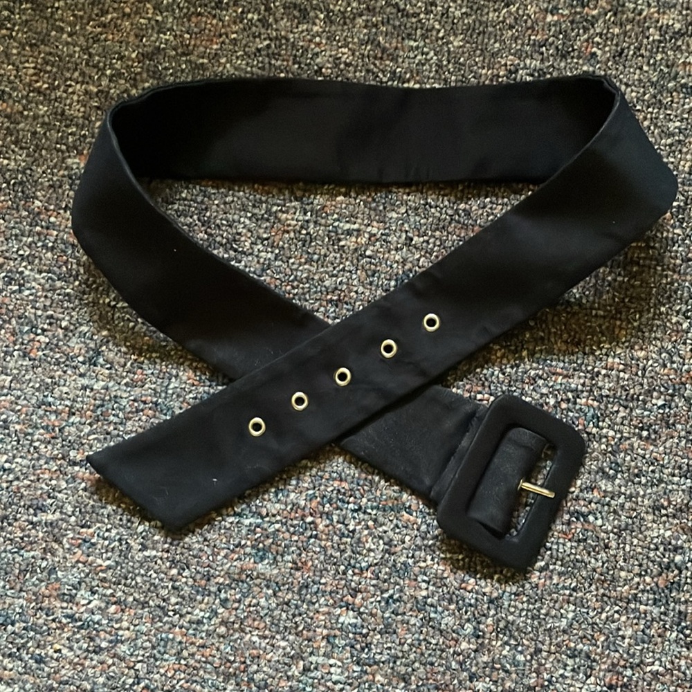 Black cinched high-waisted pencil skirt - Picture 6 of 12